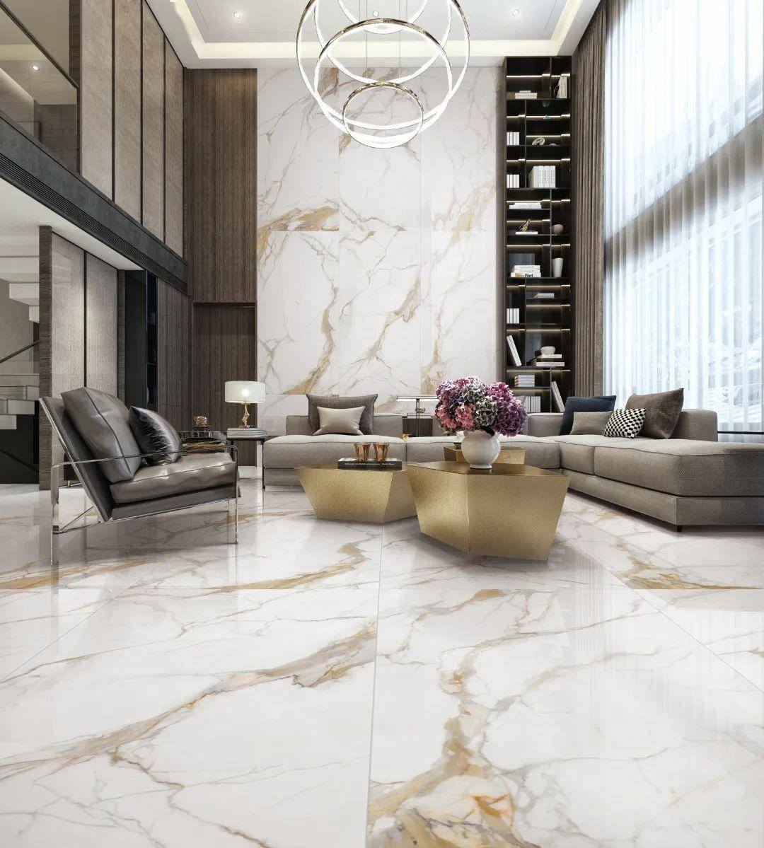 罗曼缔克瓷砖900x1800mm鱼肚金,【白 金】奢华的颜值典范_金色_质感