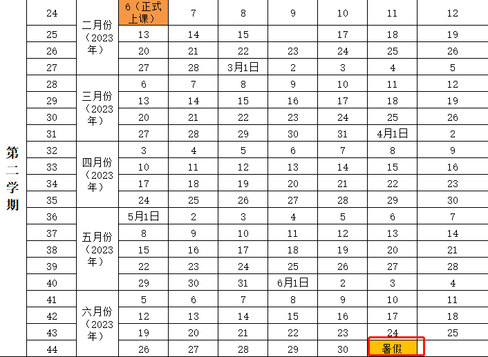 2023年全市幼儿园,小学暑假时间统一为2023年7月1日至8月28日;初中