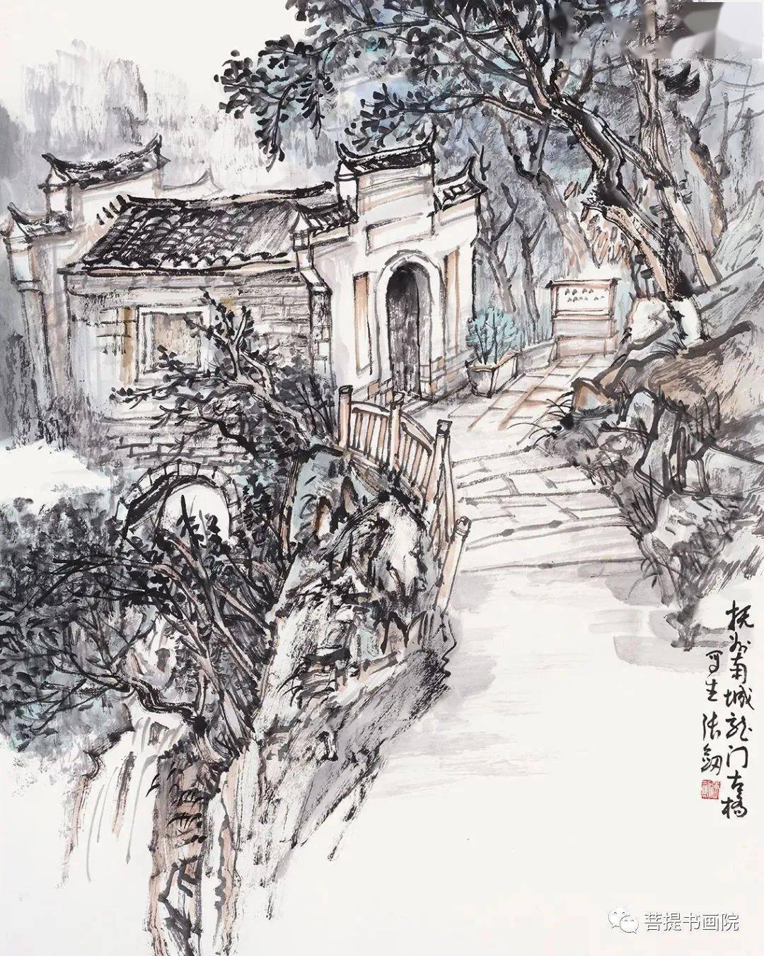 谭老师教你山水画中的破墨法