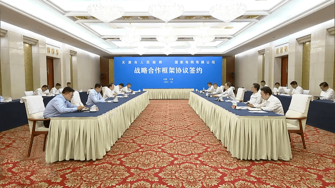 辛保安董事长、张智刚总经理与天津市委书记陈敏尔、市长张工会谈_电力_服务_电网