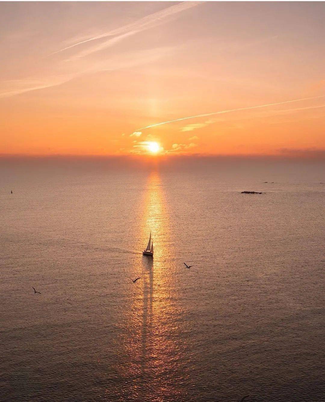 阳光,大海,还有帆船_海面_金色_扬帆