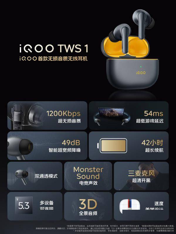 售299元起!iqoo首款无损音质无线耳机正式发布_活动_市价_声音