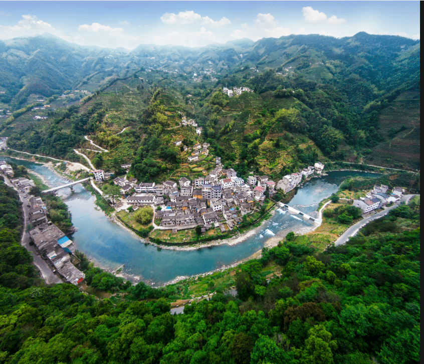 栖江畔 | 歙县—新安山居图之江畔_来源_徽城镇_江水