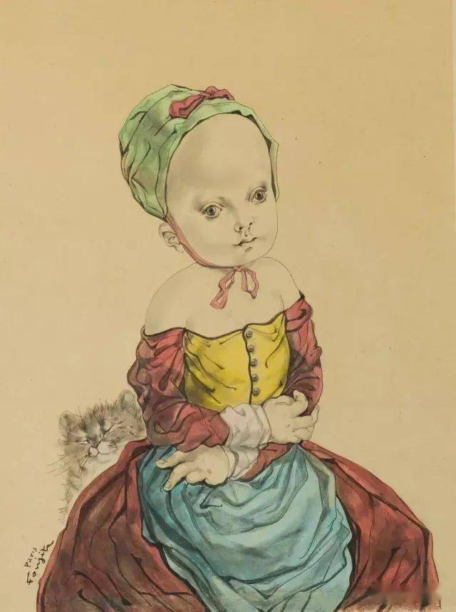 藤田嗣治的的绘画_欧洲_世界_东方