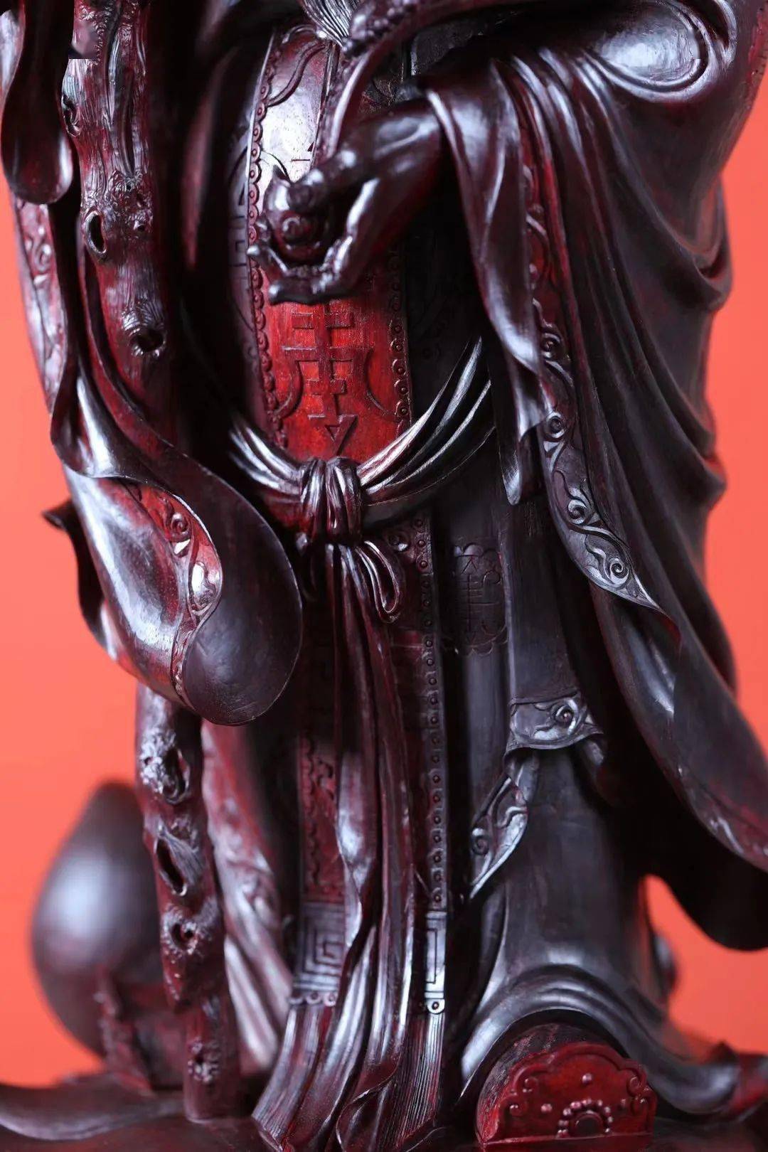 【巨匠严选】印度小叶紫檀·寿星造像_雕塑_文化_龙头