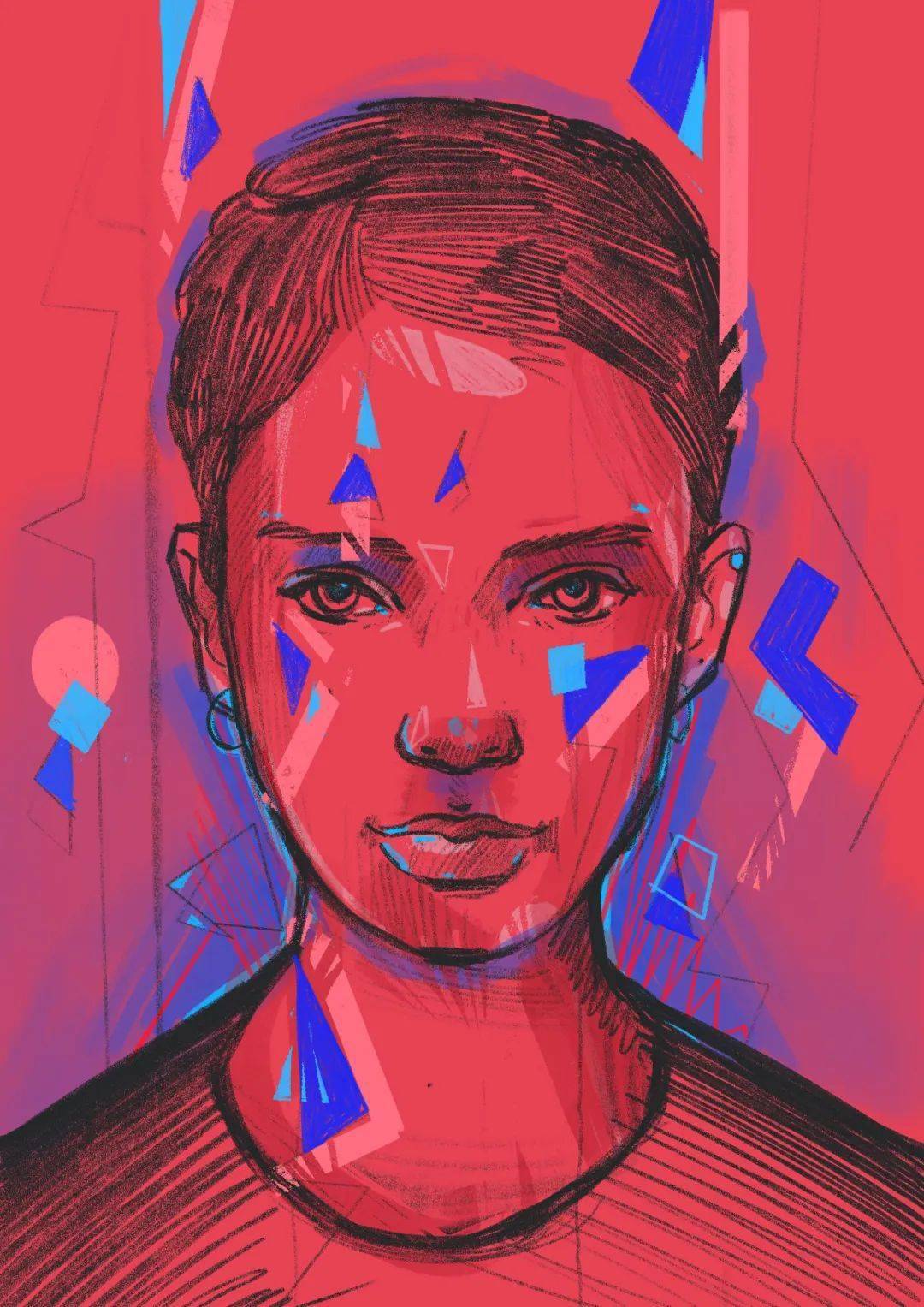 插画| 粗犷豪放 肆无忌惮_风格_作品_在线