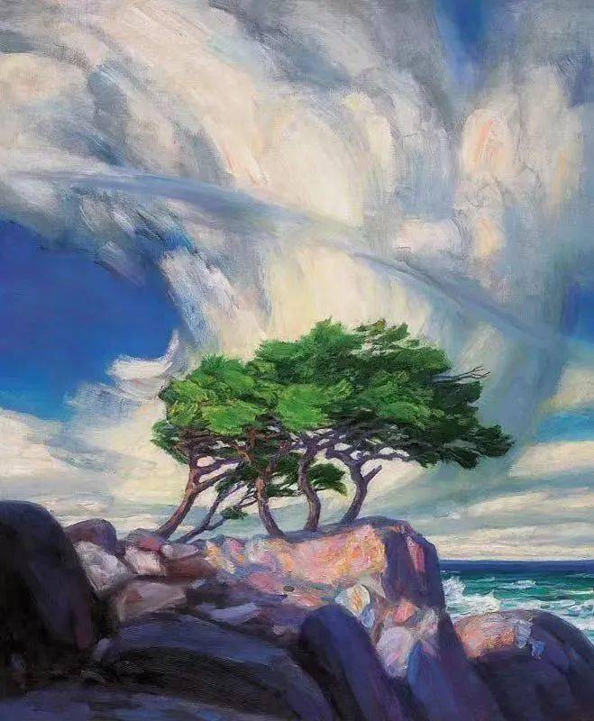 谭老师为你推介油画家詹建俊作品_cm_布面_油彩