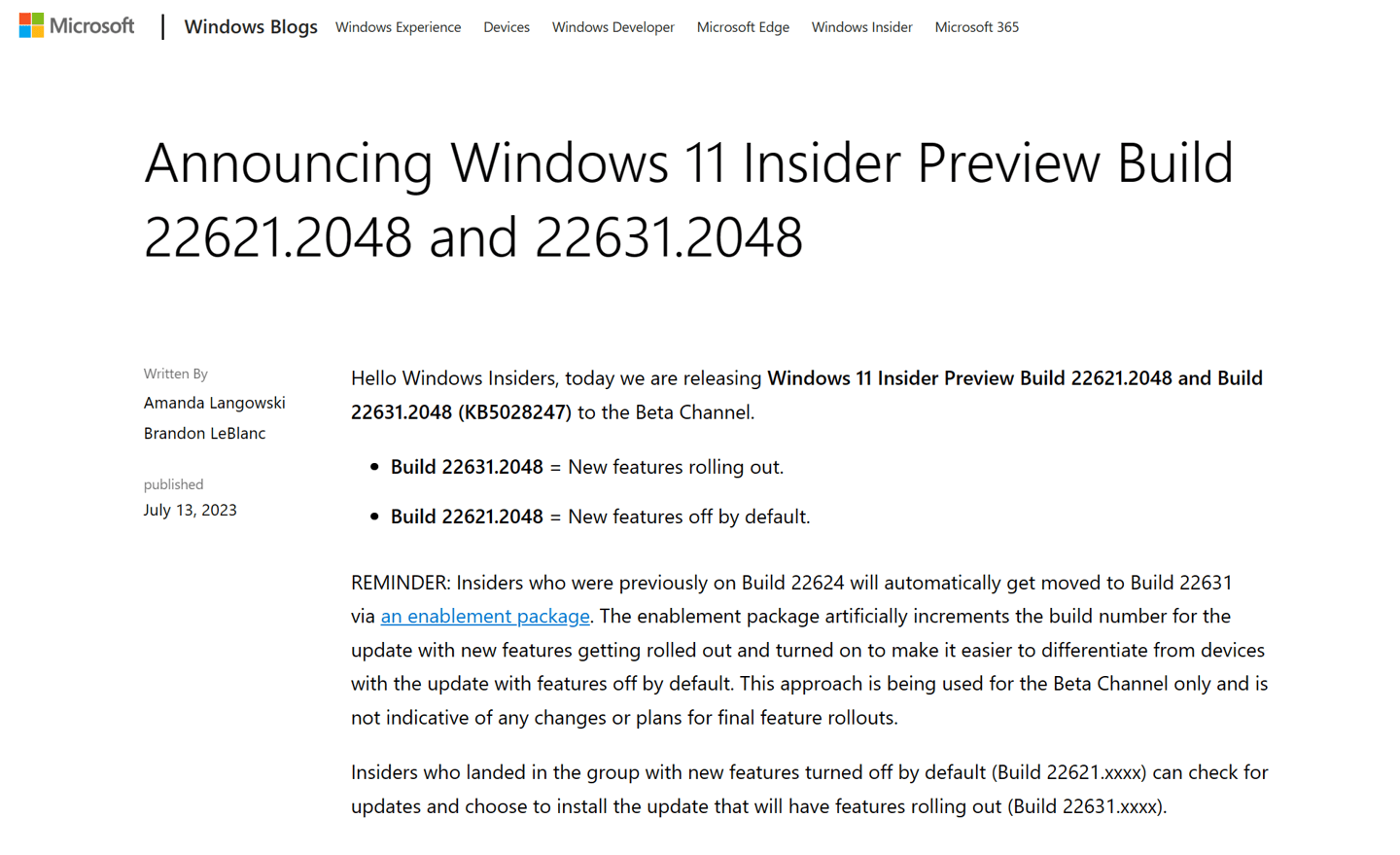 微软发布Win11 Beta Build 226x1.2048更新：资源管理器内置图库、合并选项卡等功能