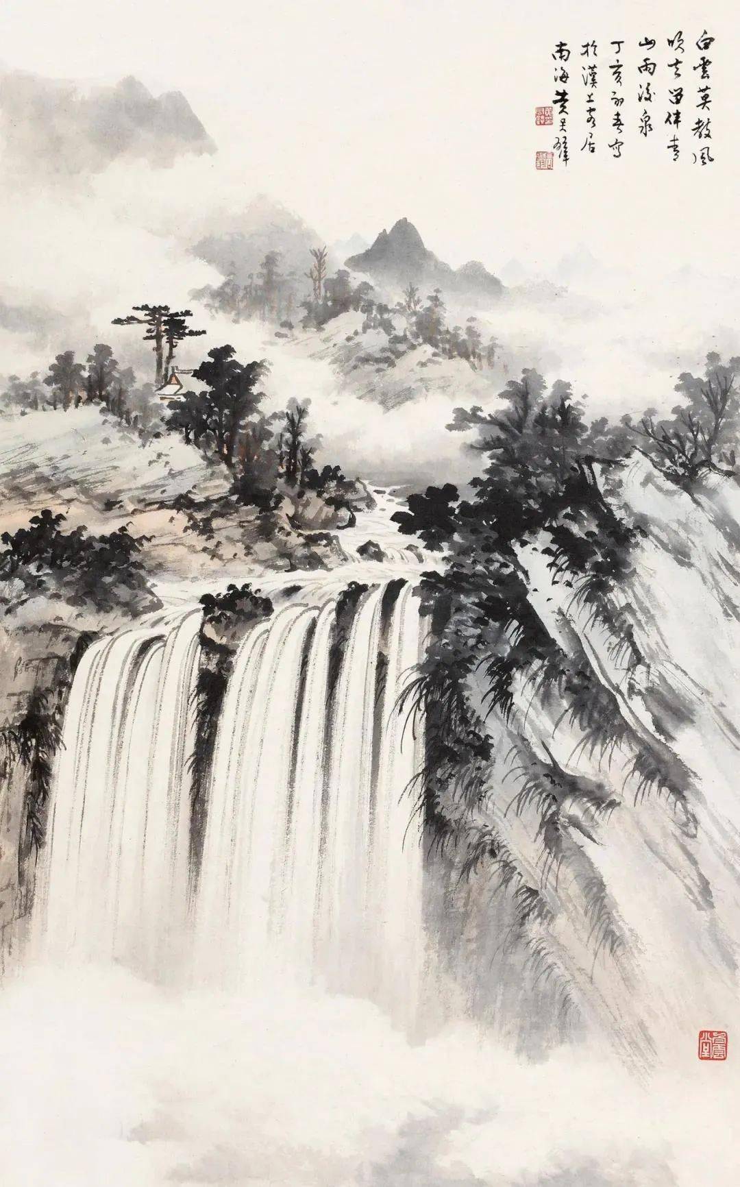 黄君璧山水，意境幽美，纯净、明快！_搜狐网