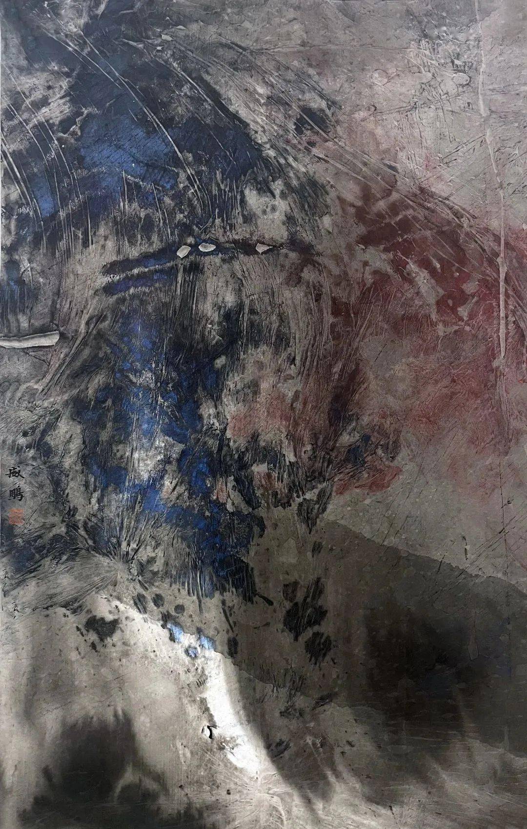 年 / 水墨梁剑 /《融和》190cm×190cm / 2022年 / 布面油画刘颖琼