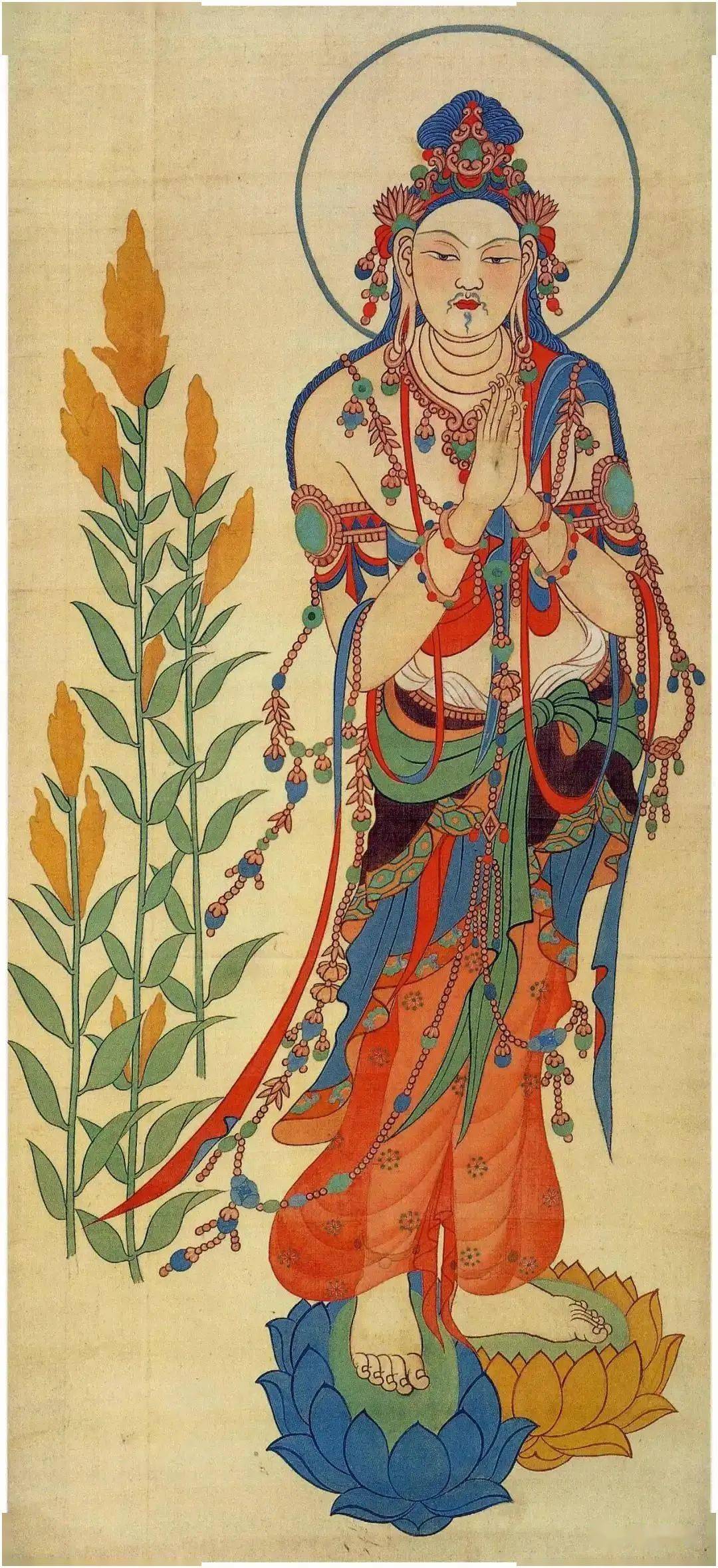 张大千 初唐璎珞大士像张大千 初唐璎珞大士像张大千 观音造像张大千