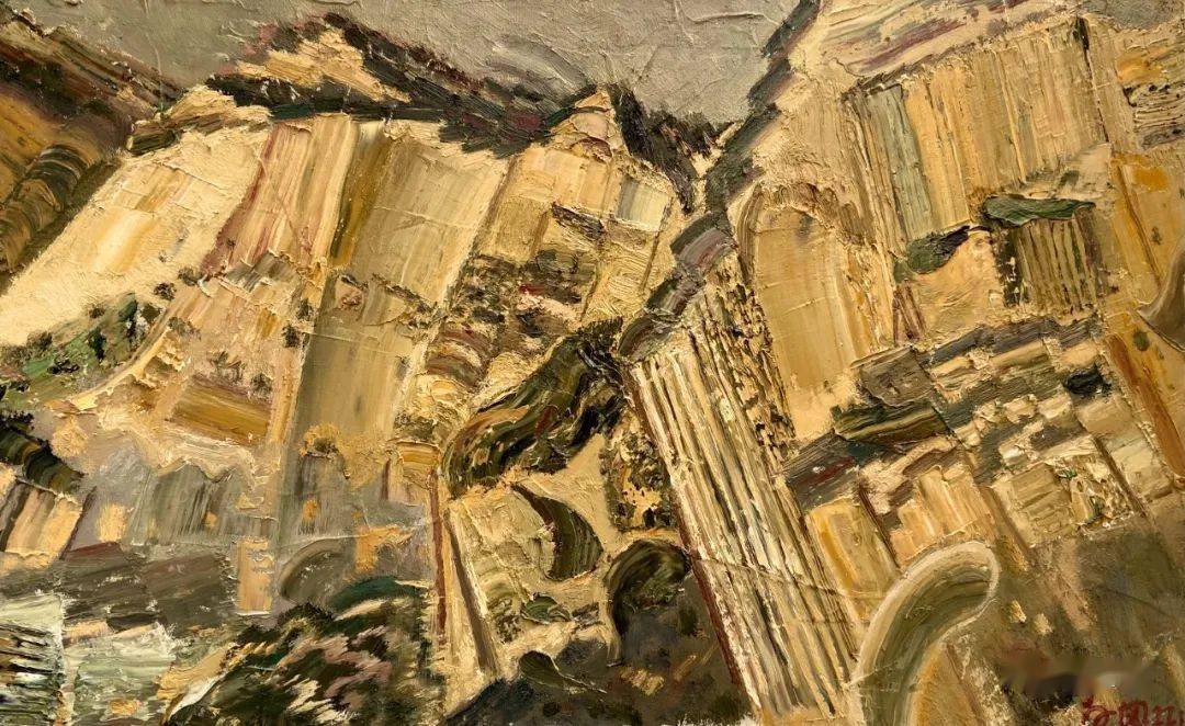 【写生啦】境地丨白固风景作品_油画_cm_布面