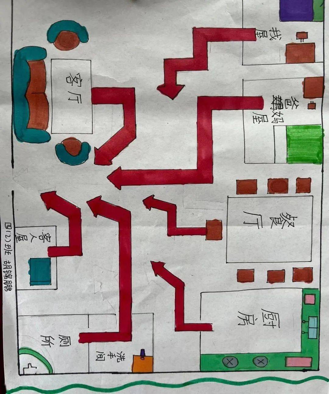 安全消防通道怎么画图片