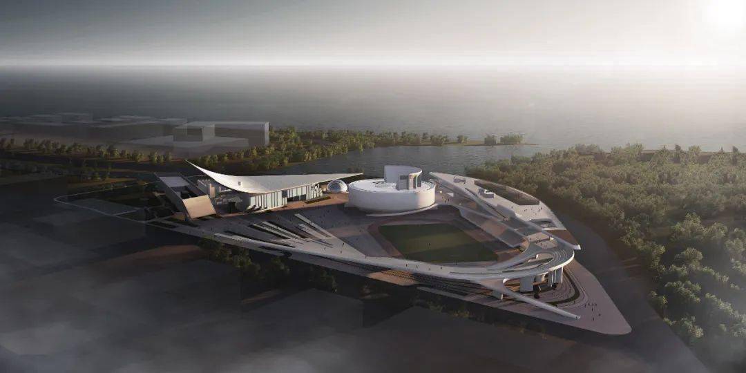 深海博物馆屋顶观海出口效果图 08汤桦建筑设计设计团队掀起运动