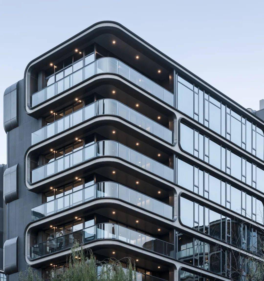 "超流体"曲线 | 豪宅立面设计新趋势_建筑_玻璃_金昌