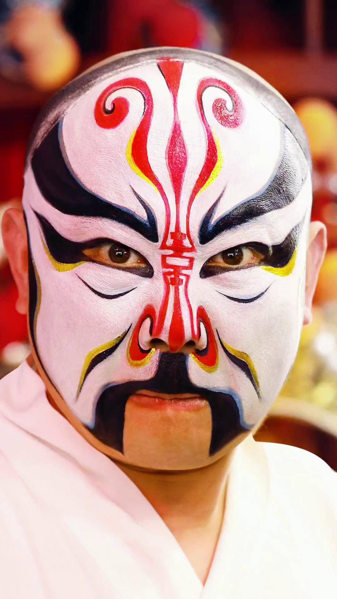 弘扬戏曲文化 国粹传承 司献伟 京剧脸谱系列十殿阎君 秦广王