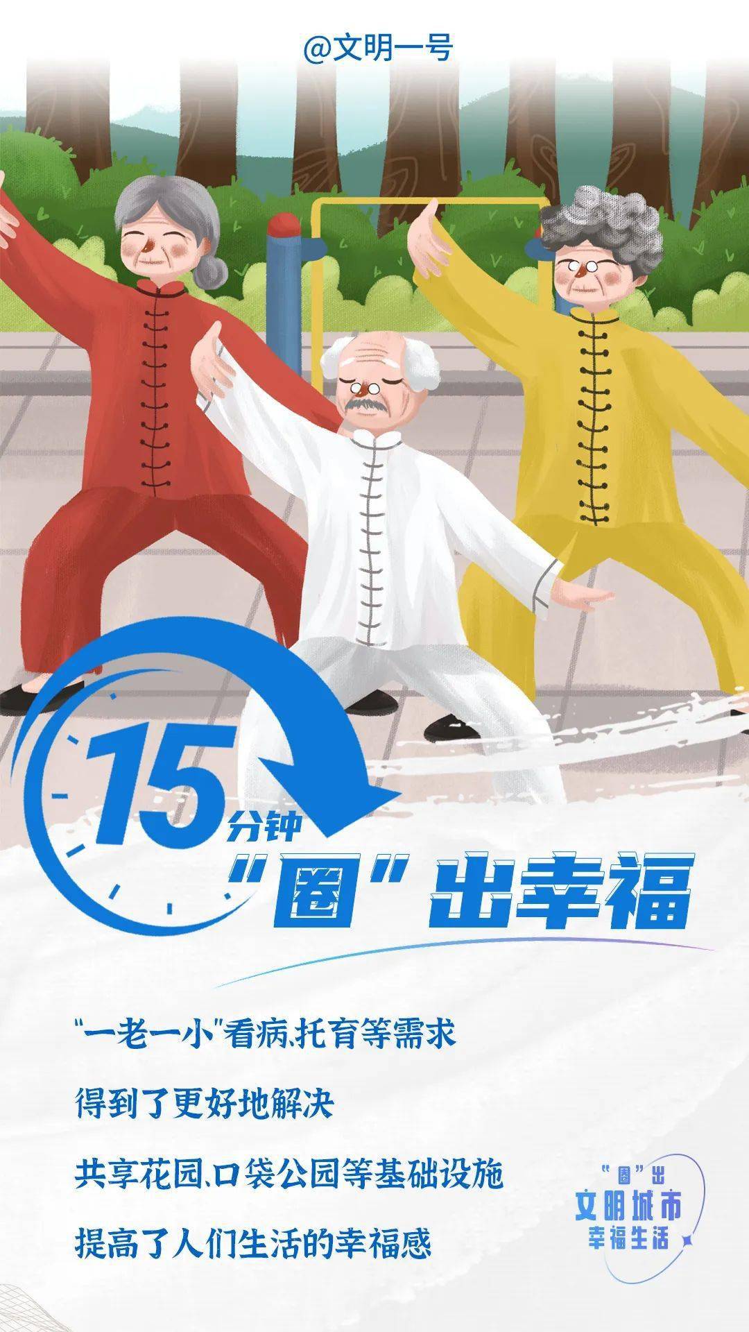 15分钟,“圈”出文明城市幸福生活_便民_休闲_合作