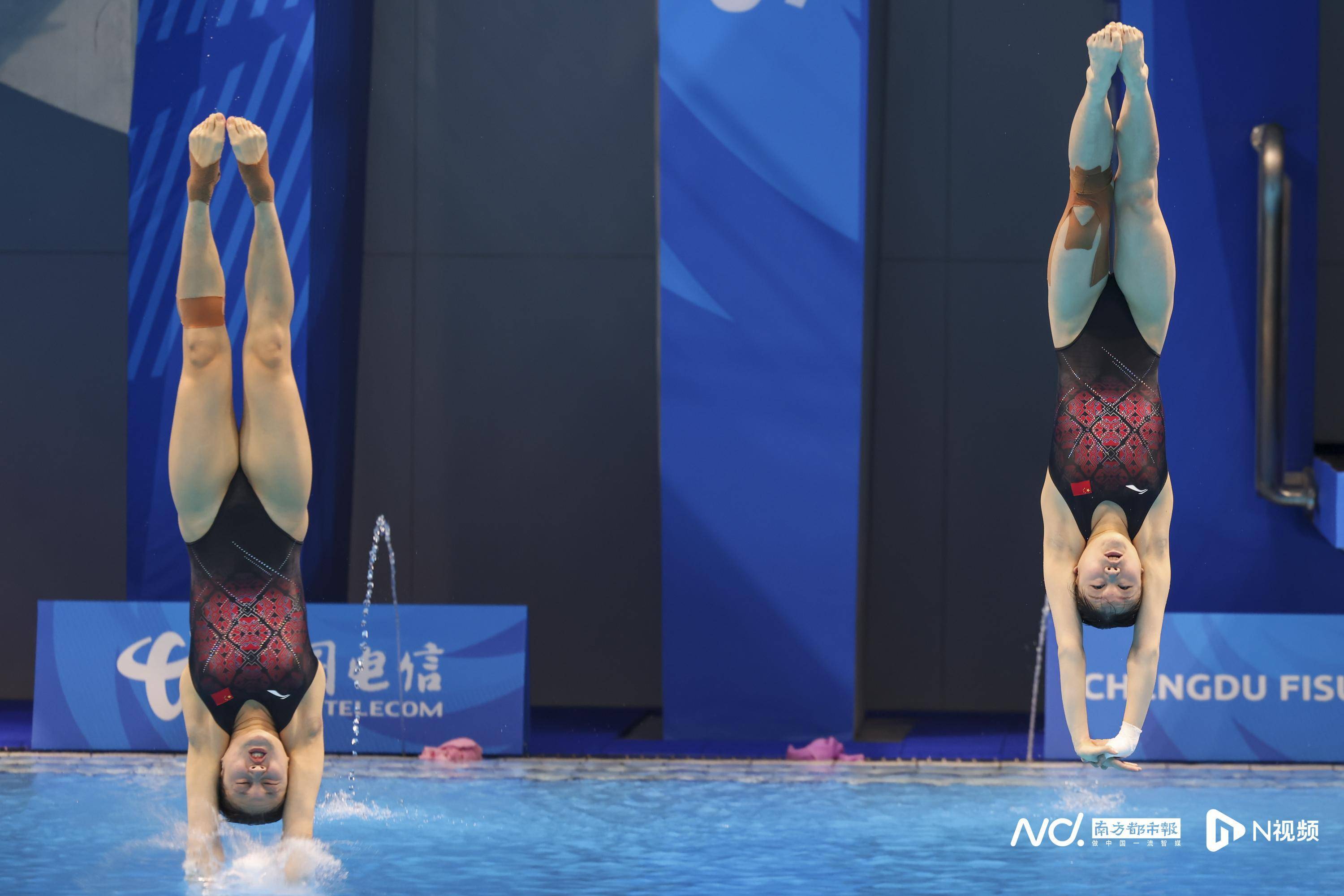 大运会跳水赛场中国队连续夺金,掌敏洁:别急我先比个心_张家齐_决赛