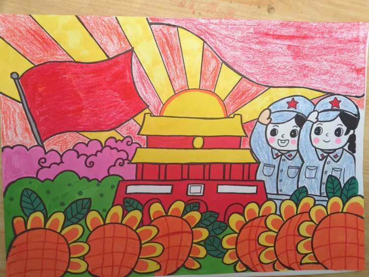 广州红色文化绘画图片