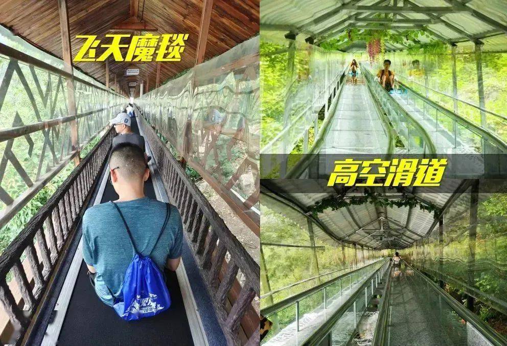 大理石高空旱滑道的速度与激情滑到山脚最后体验中越边境最长漫步高空