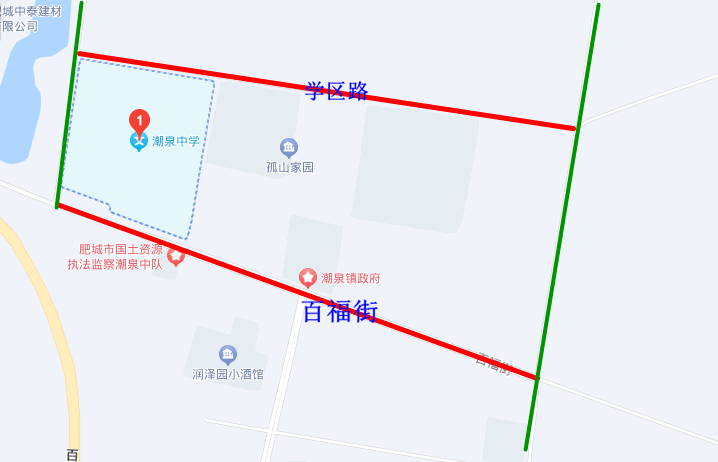 肥城城区道路图图片