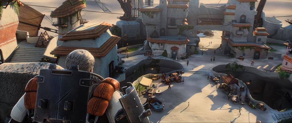 女角色用的是双匕首,另一个魁梧的男角色用的是重型平砍刀,对应的灵活