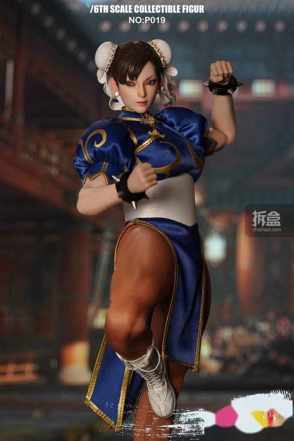 play toy 格斗女神 春丽 街霸街机游戏同人 1/6可动人偶_官方_硅胶
