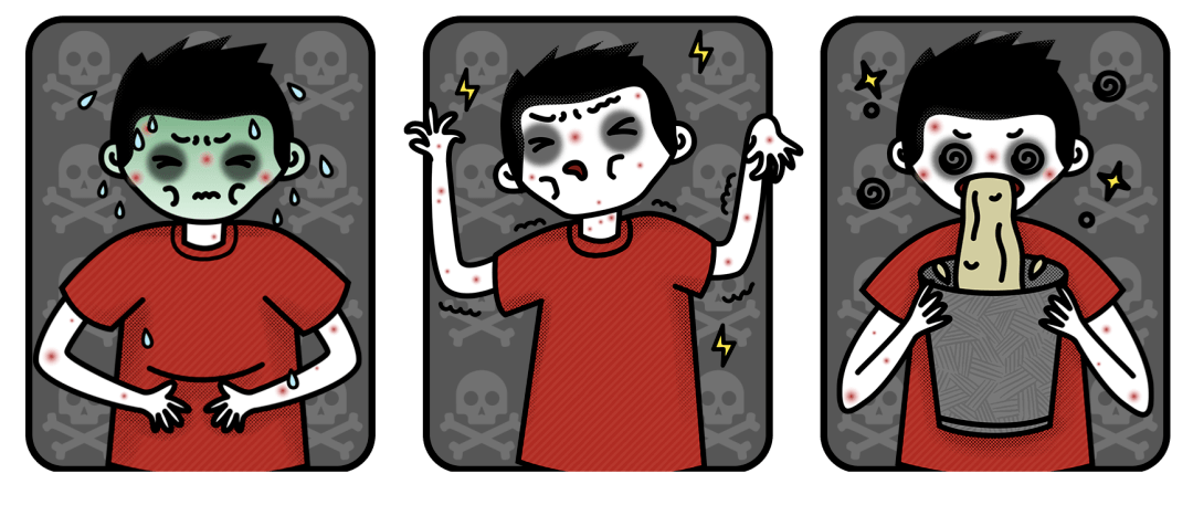 毒瘾发作时,人容易出现狂躁情绪,甚至做出自残,伤人等过激行为.