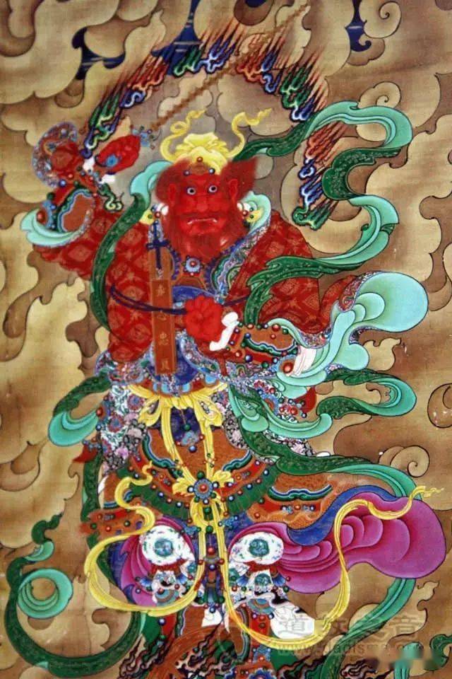 王灵官是道教的护法镇山神将,和佛教的韦驮相似,有