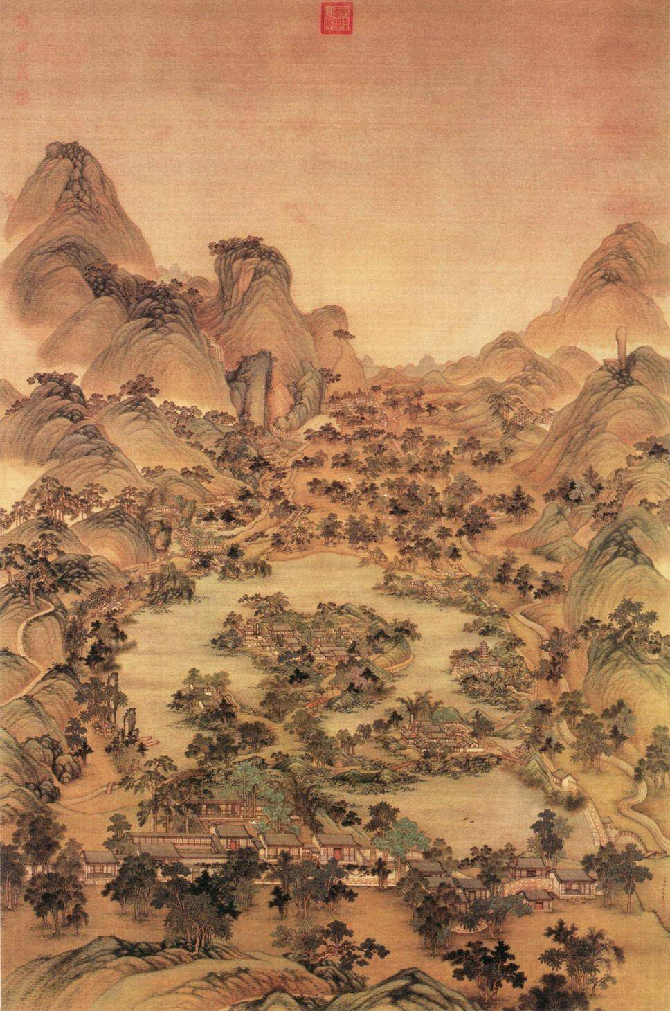 中华优秀传统文化系列谈丨古画中的消夏文化_避暑_宫图_骊山