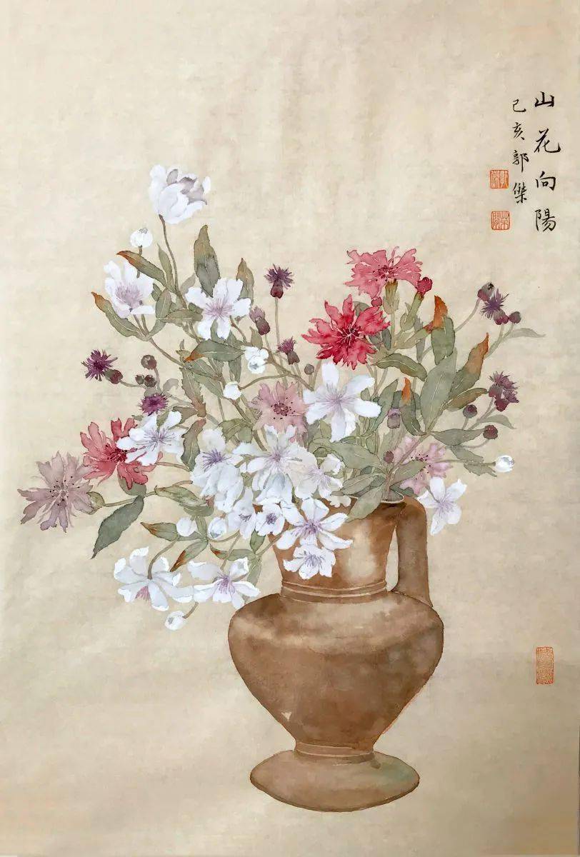 【国画天地】没骨花卉——郭杰的草木间笔记