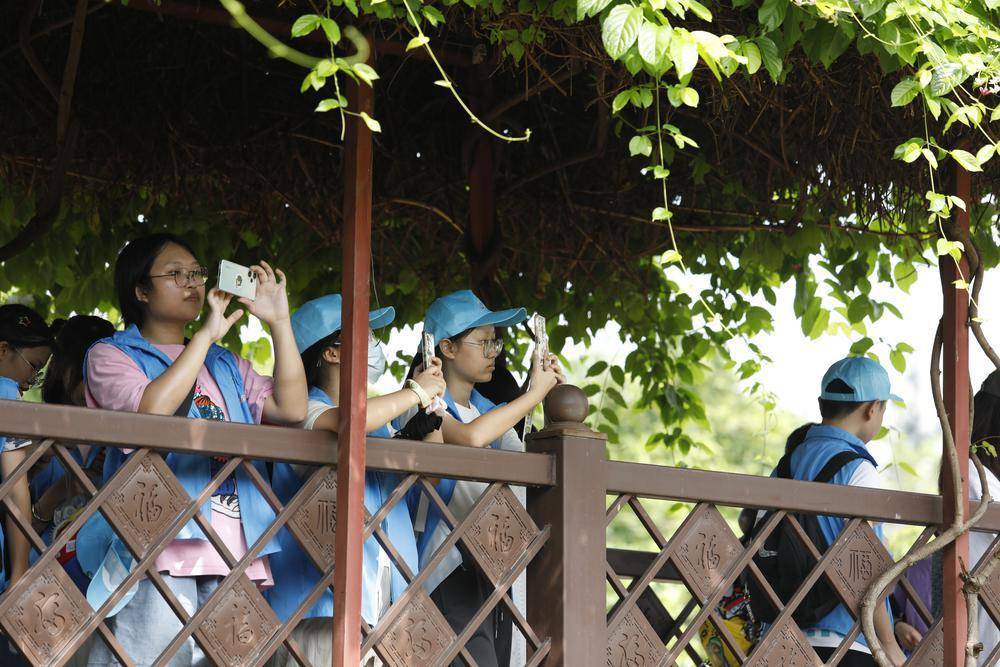 "来自广州市第五中学的张皓欣同学介绍,自己已经在五年内参加了多次