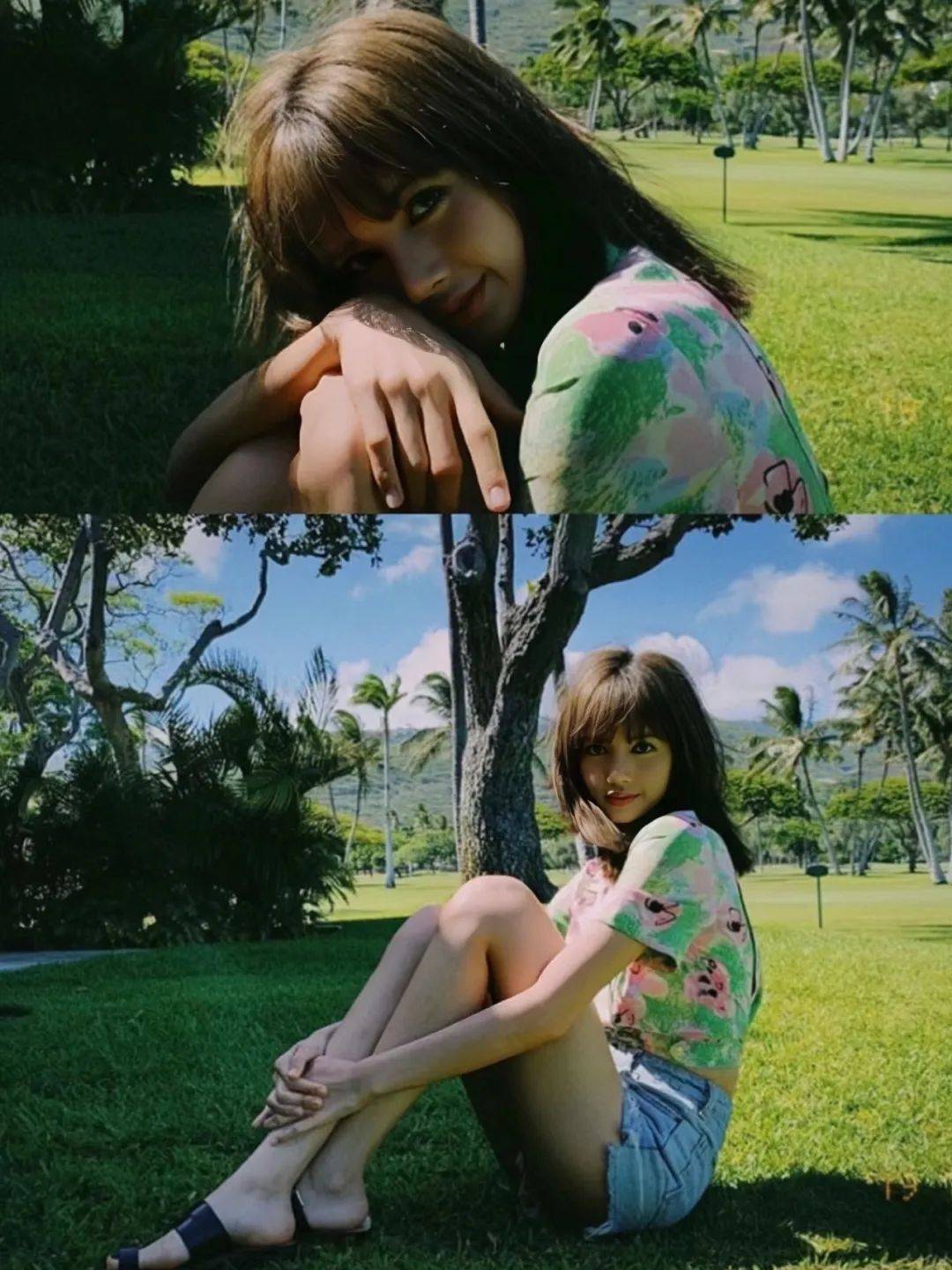 比"恋情"更好看的是lisa的度假氛围感_风格_人民币_白色