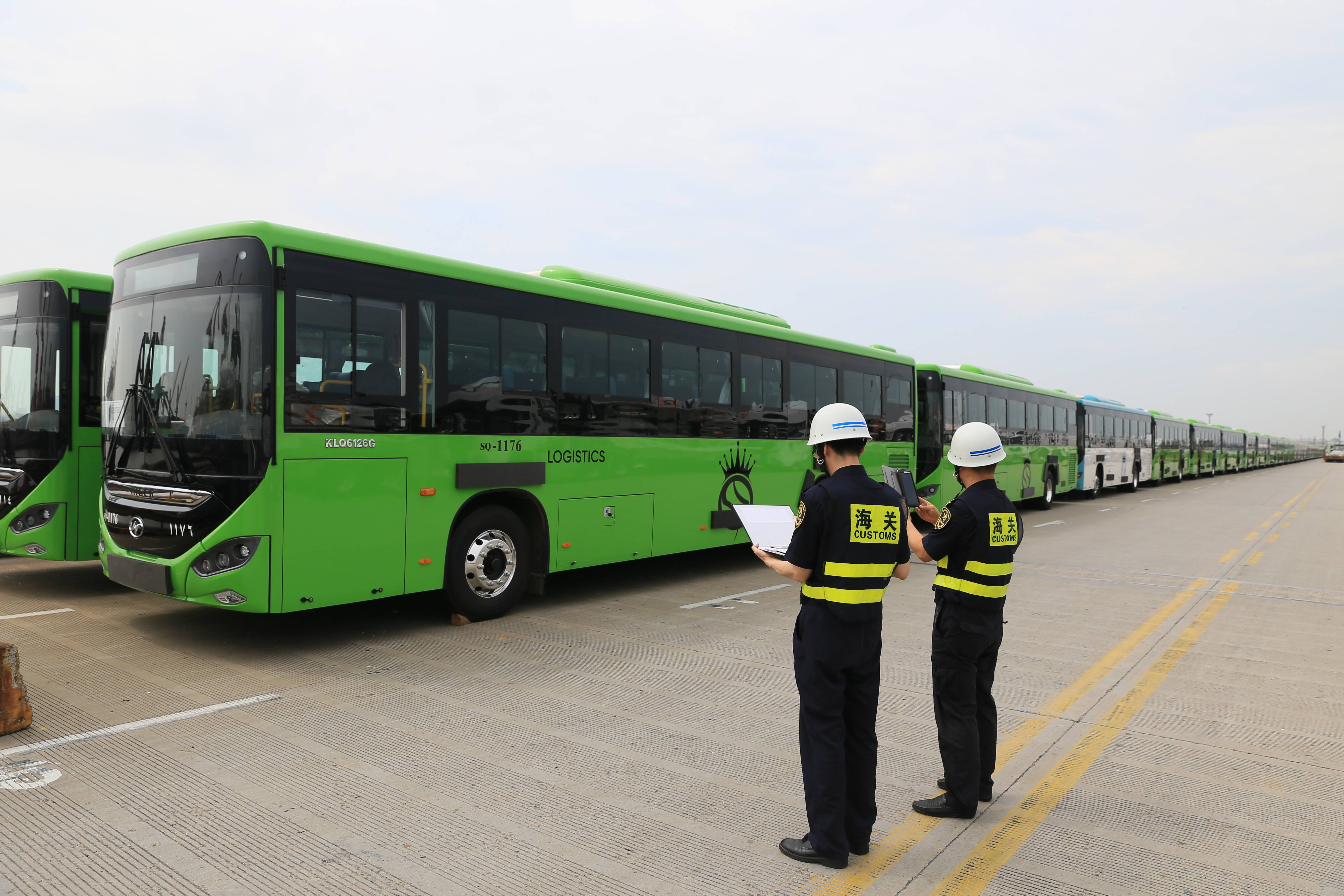 路慎利 攝8月11日上午,在上海外高橋港區海通碼頭,