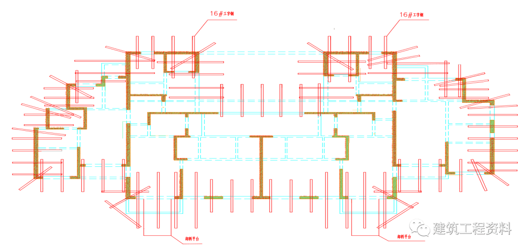 外架悬挑工字钢间距图片