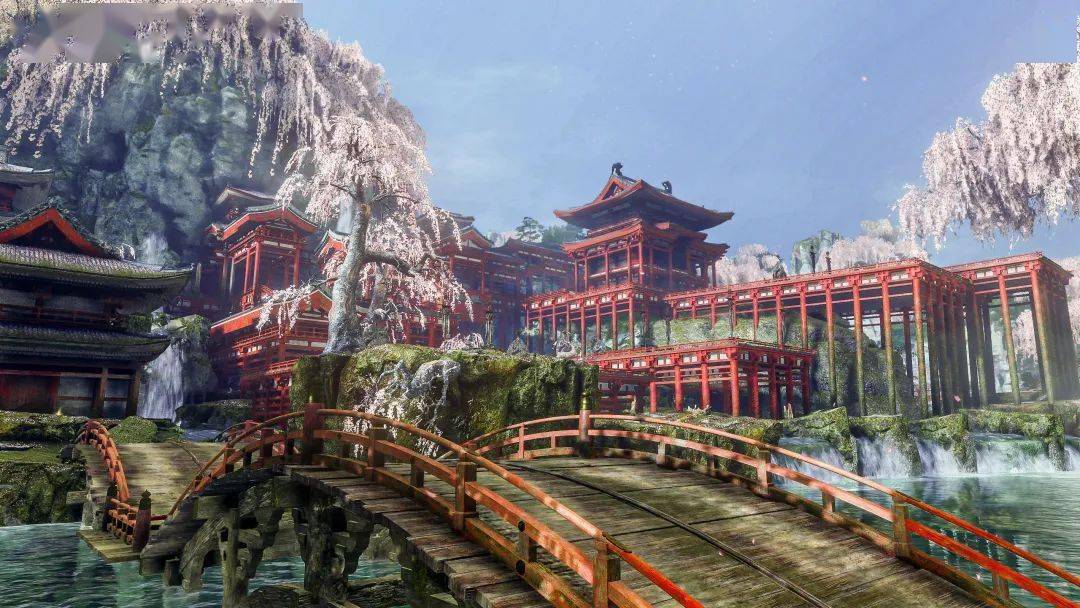 《只狼》中的源之宫场景设计,便借鉴了日本的神社建筑——平安宫.
