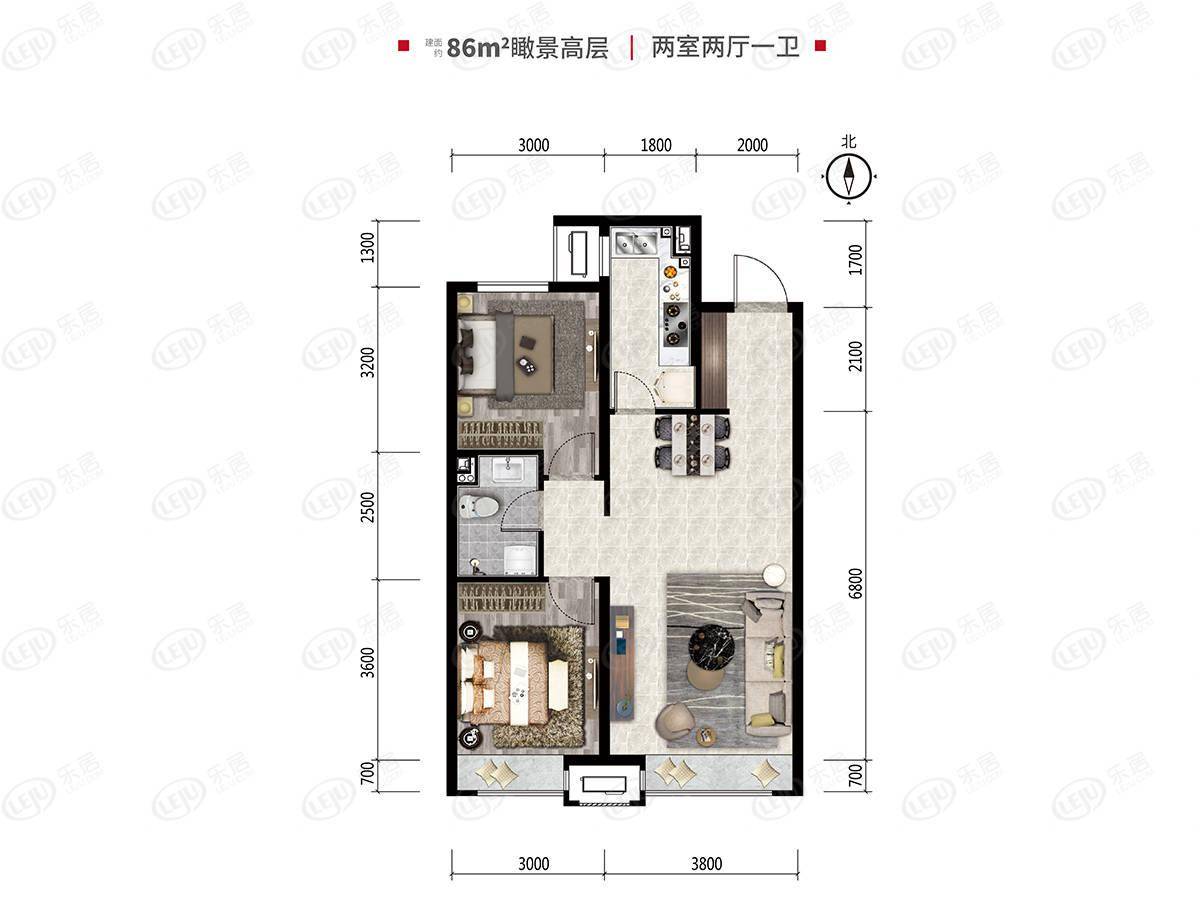 学府美的城项目概览刚刚上传了 户型面积86~128㎡_空间_规划_地铁