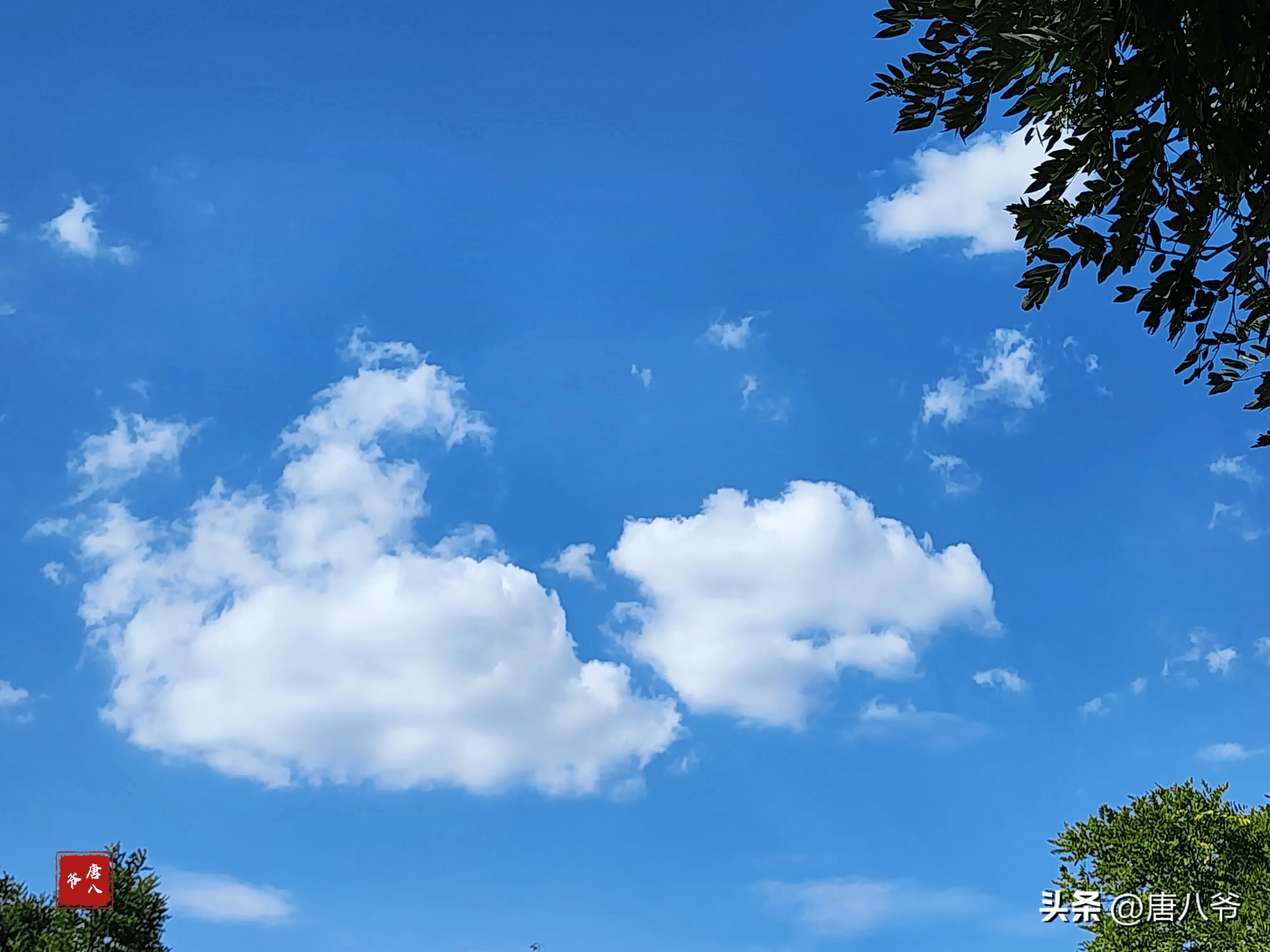 湛蓝的天空唯美图片