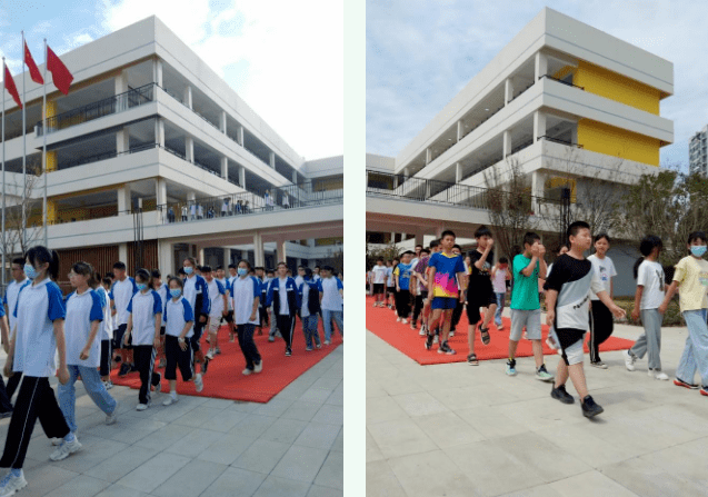 武湖中学新教学楼投入使用!_教学班_环境_师生