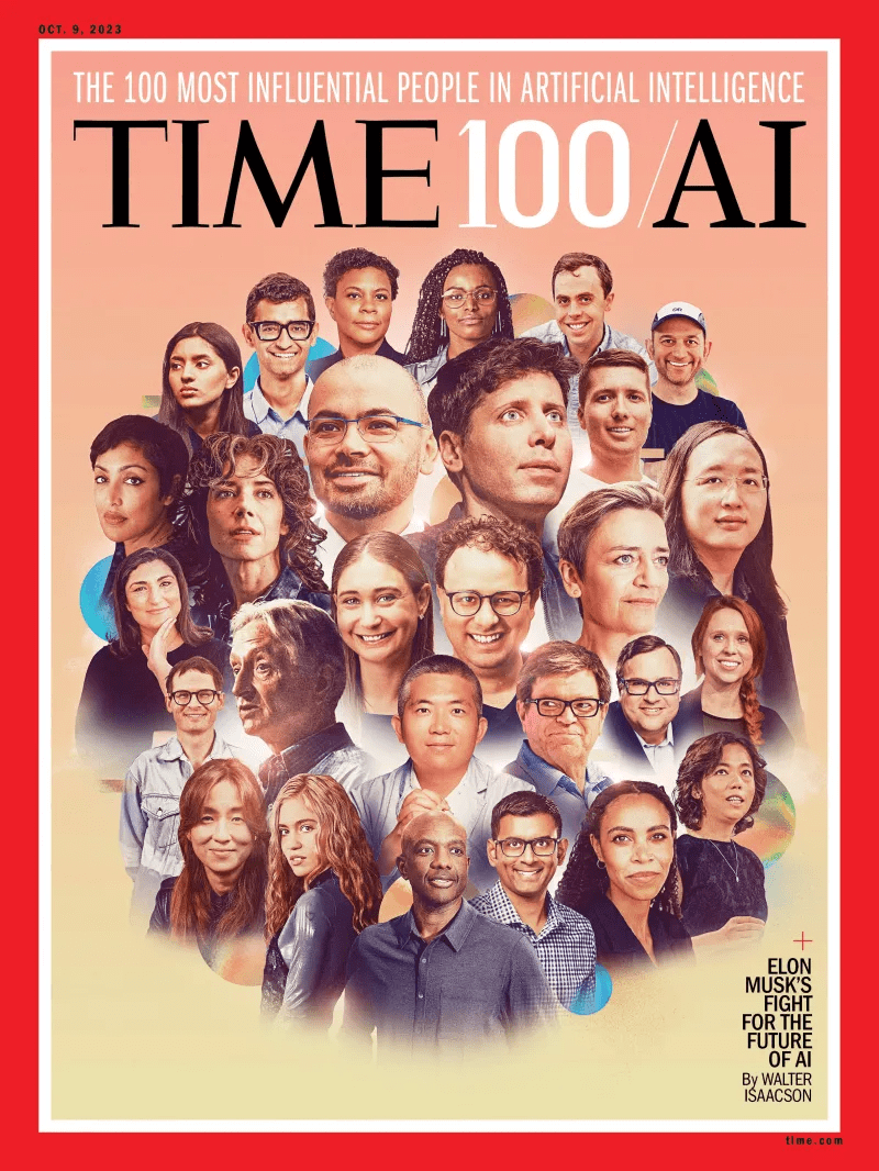 《时代》周刊首次发布全球 AI 百大人物:李彦宏为唯一上榜中国大陆企业家_影响_榜单_模型