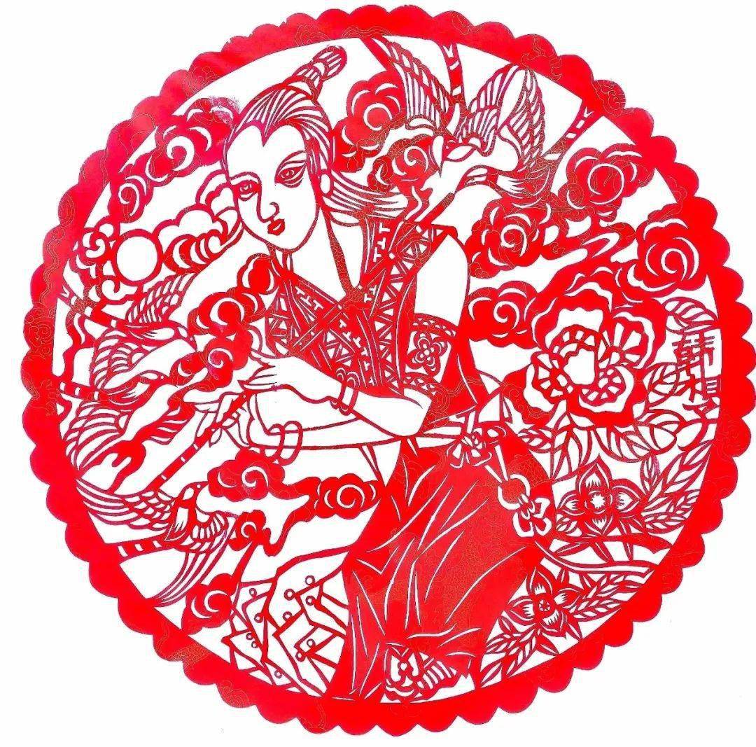 了不起的手艺人 | 剪刀的张合之间,尽显一抹鲜艳的绮红_剪纸_洛南