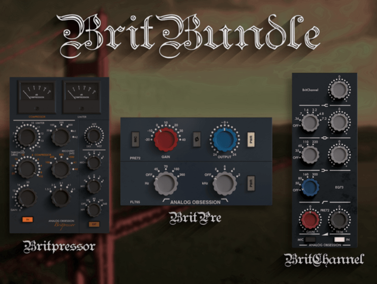 Analog Obsession 送出 BritBundle 套装，包含三款英式混音插件_控制_调整_功能