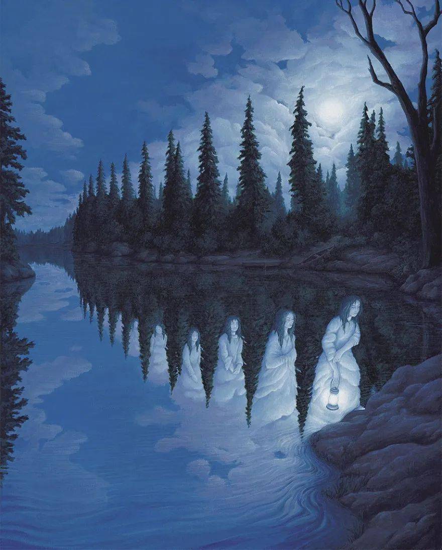 25张视觉错觉空间插画,创造出令人难以置信的幻觉!_世界_现实_作品