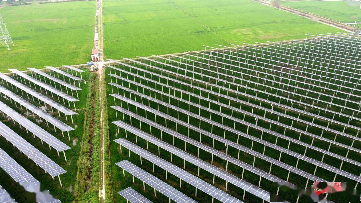 安徽省马鞍山市含山县林头镇光伏复合项目,实现上可光伏发电,下可种植