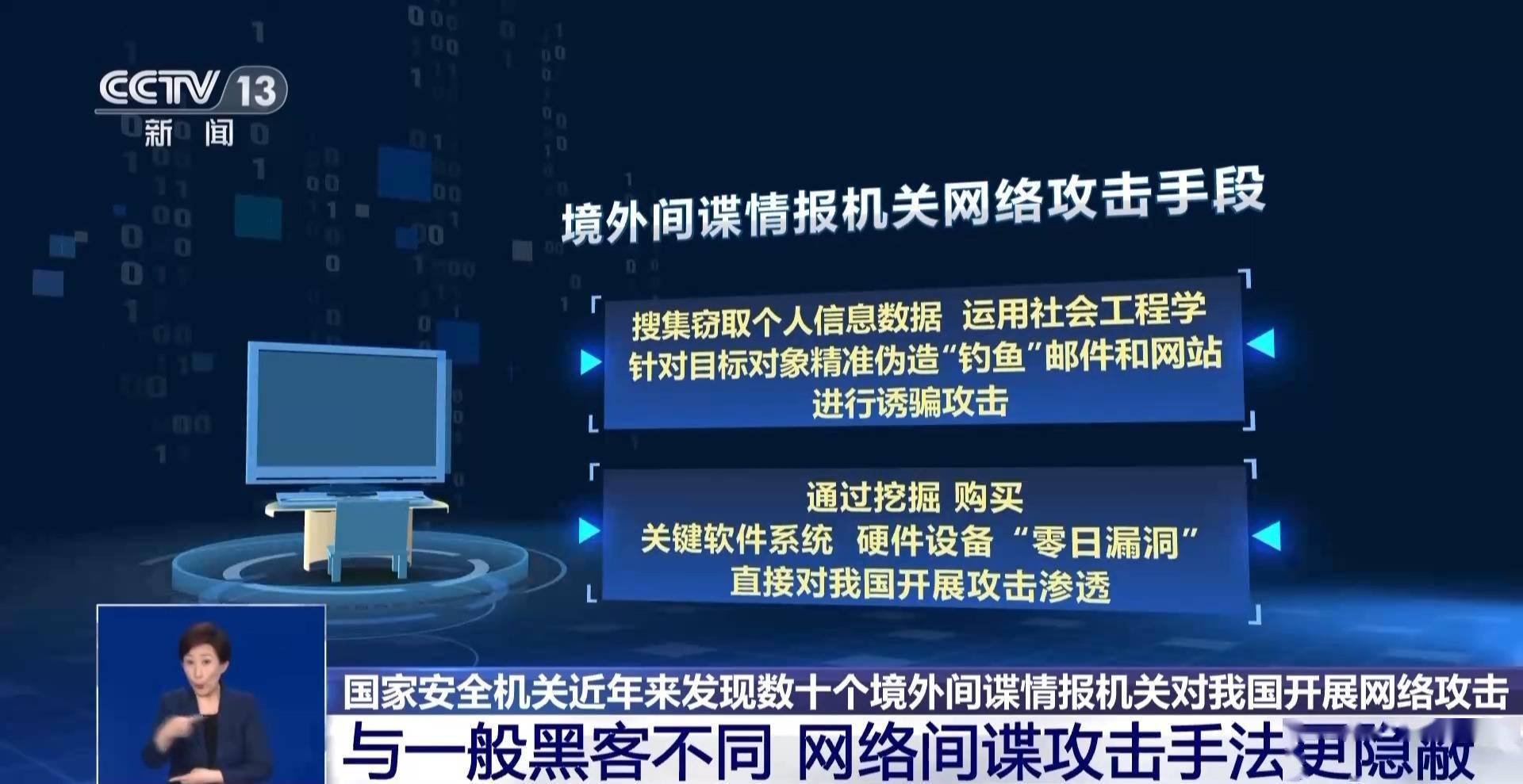 境外间谍情报机关可调动资源多,技术能力强大,网络攻击活动经验丰富
