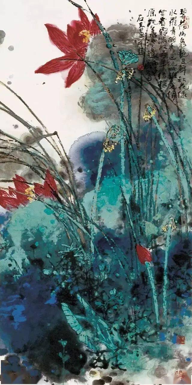 郭石夫笔下的荷花_唐代_李白_清代