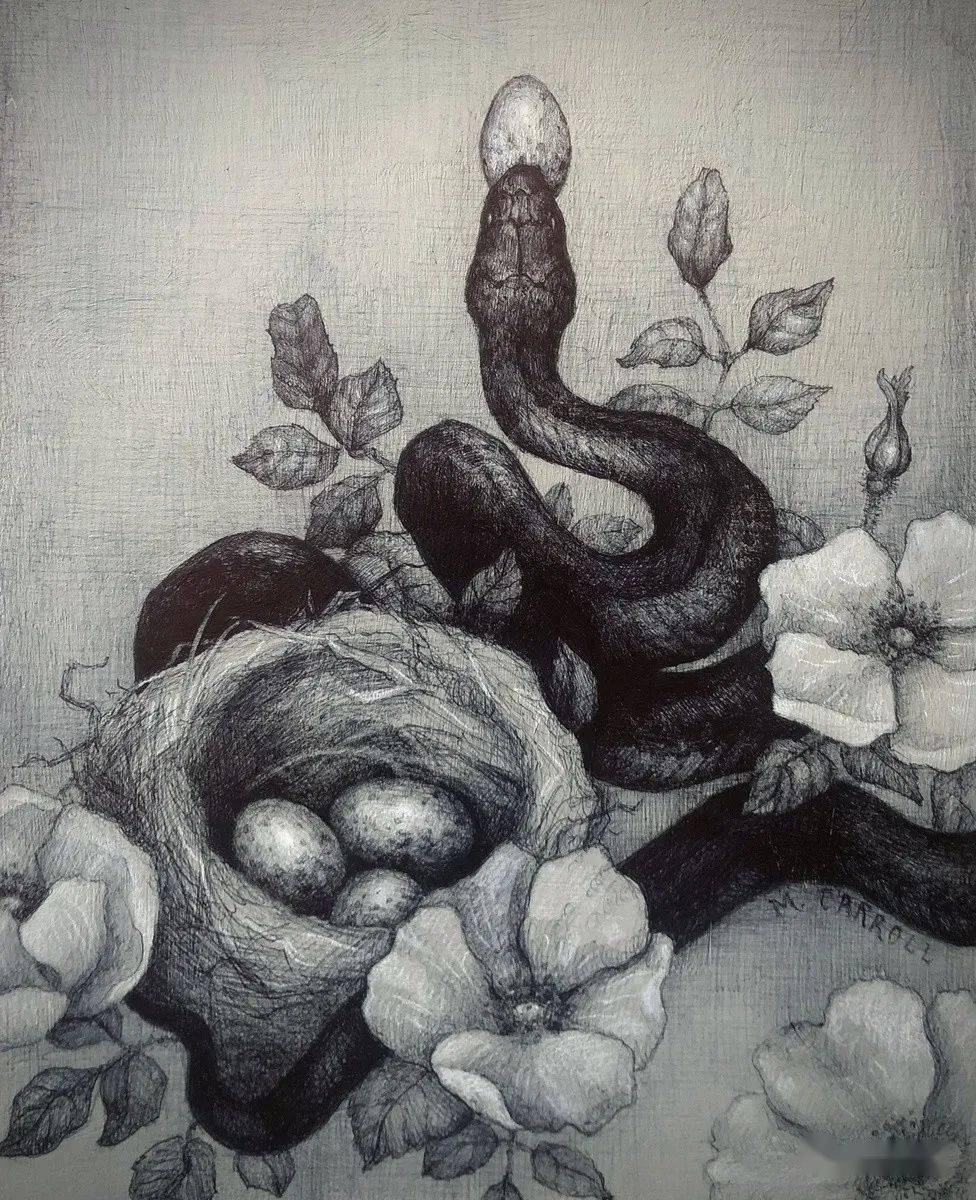 美国艺术家玛丽·卡罗尔素描作品_画廊_绘画_艺术史