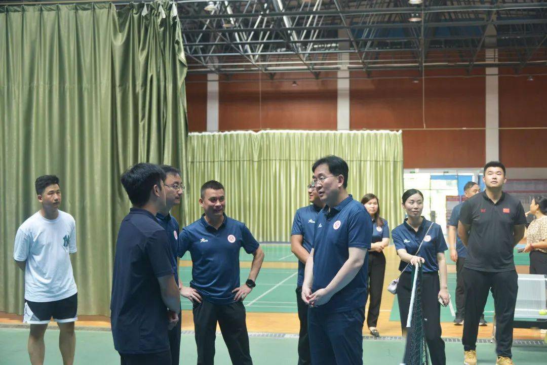 姜庆国一行来我县参加2023年"圆梦工程"农村未成年人体育夏令营(江西