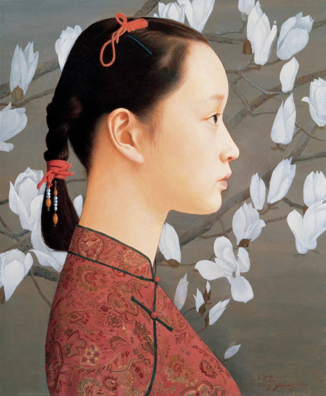 绝色美女,美极了~_cmx_王沂东_油画