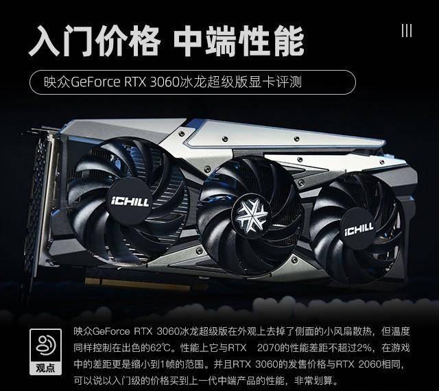 映众RTX 3060冰龙超级版评测入门价格中端性能_手机搜狐网